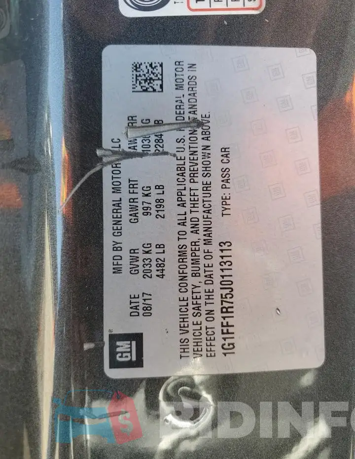 1G1FF1R75J0113113 Photo# 13