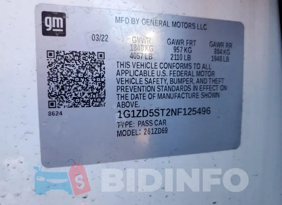 1G1ZD5ST2NF125496 Photo# 12