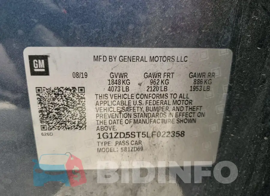 1G1ZD5ST5LF022358 Photo# 12