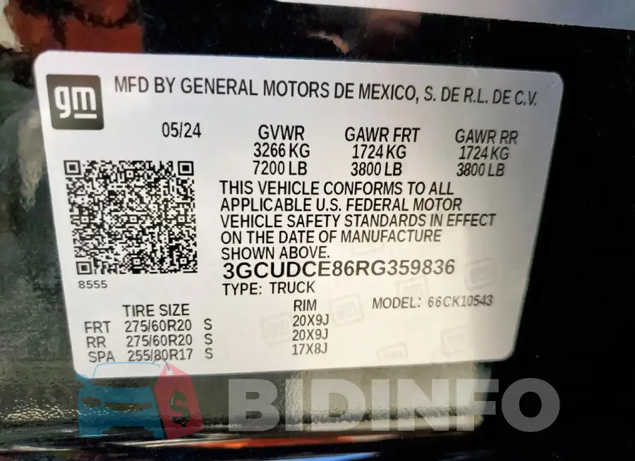 3GCUDCE86RG359836 Photo# 12