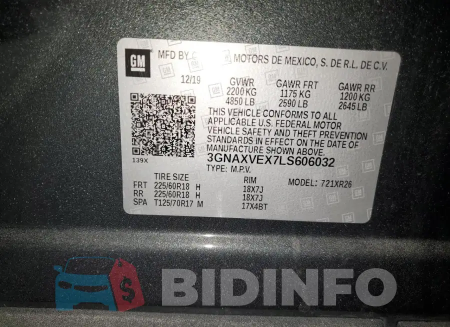3GNAXVEX7LS606032 Photo# 13