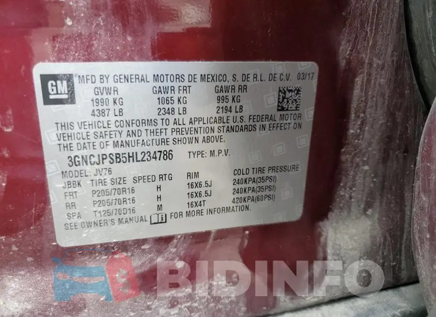 3GNCJPSB5HL234786 Photo# 13