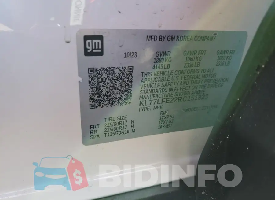 KL77LFE22RC151823 Photo# 13