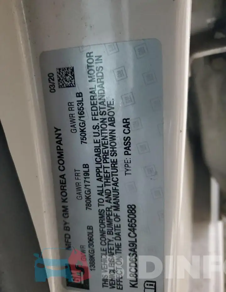KL8CD6SA9LC465088 Photo# 12
