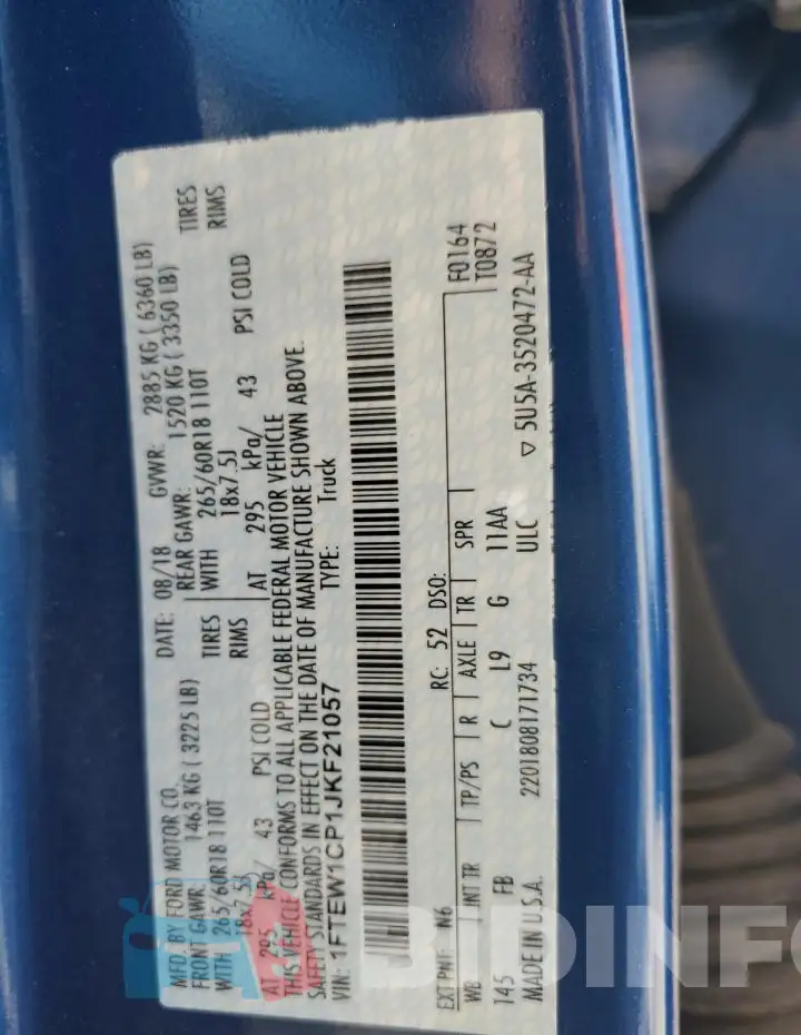 1FTEW1CP1JKF21057 Photo# 12