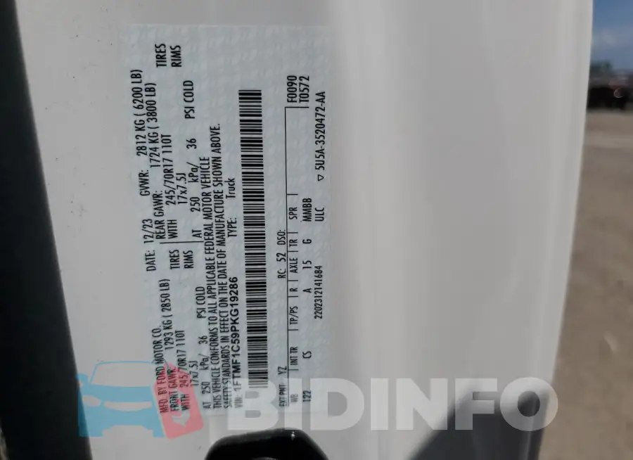 1FTMF1C59PKG19286 Photo# 12