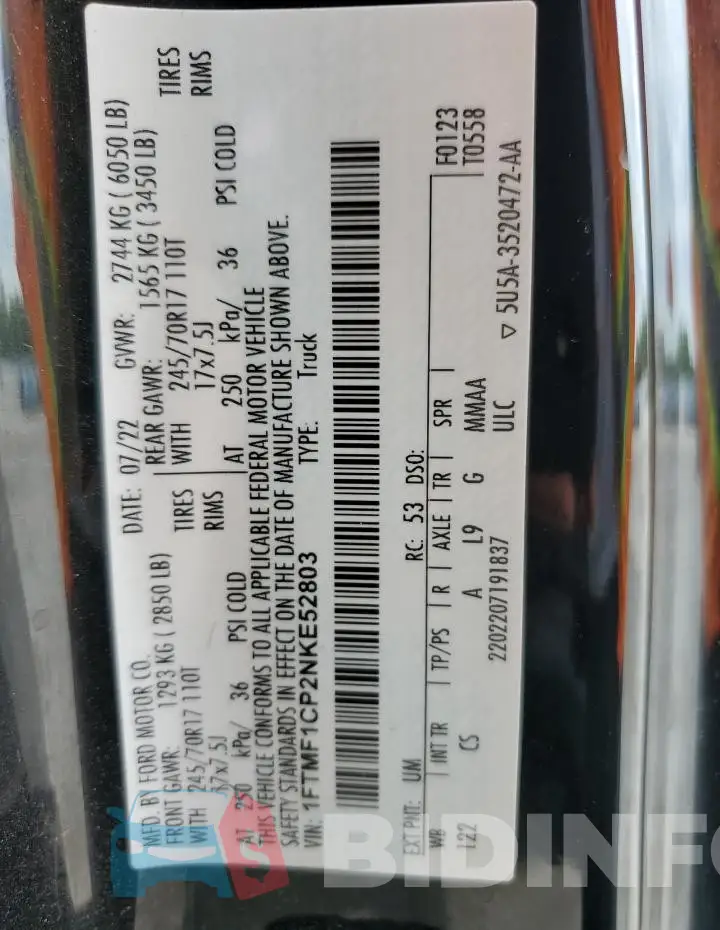 1FTMF1CP2NKE52803 Photo# 12
