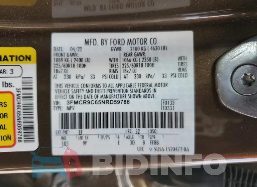 3FMCR9C65NRD59788 Photo# 14