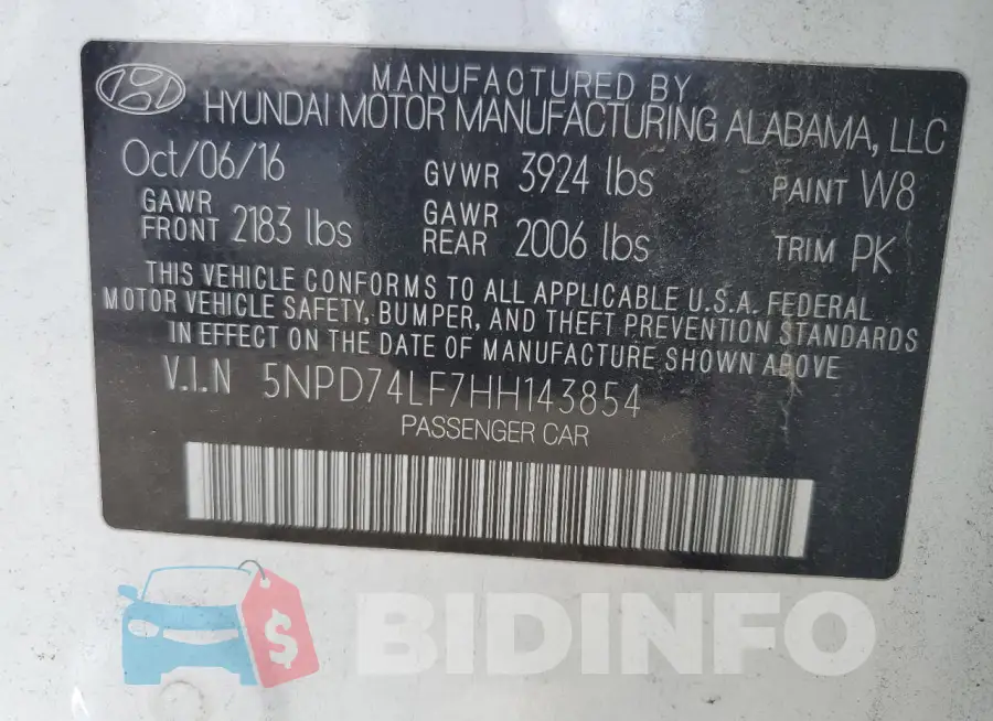 5NPD74LF7HH143854 Photo# 12