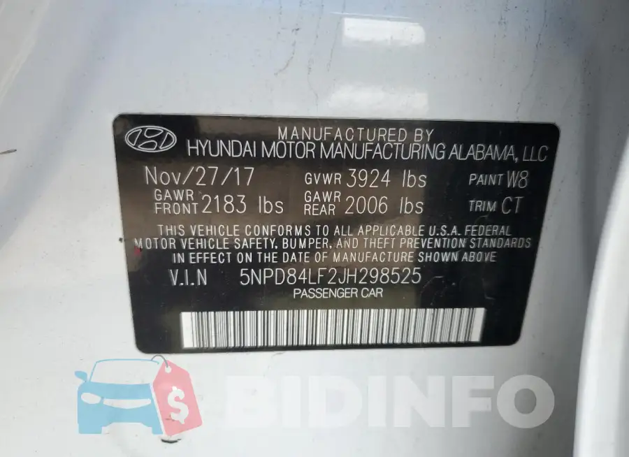 5NPD84LF2JH298525 Photo# 13