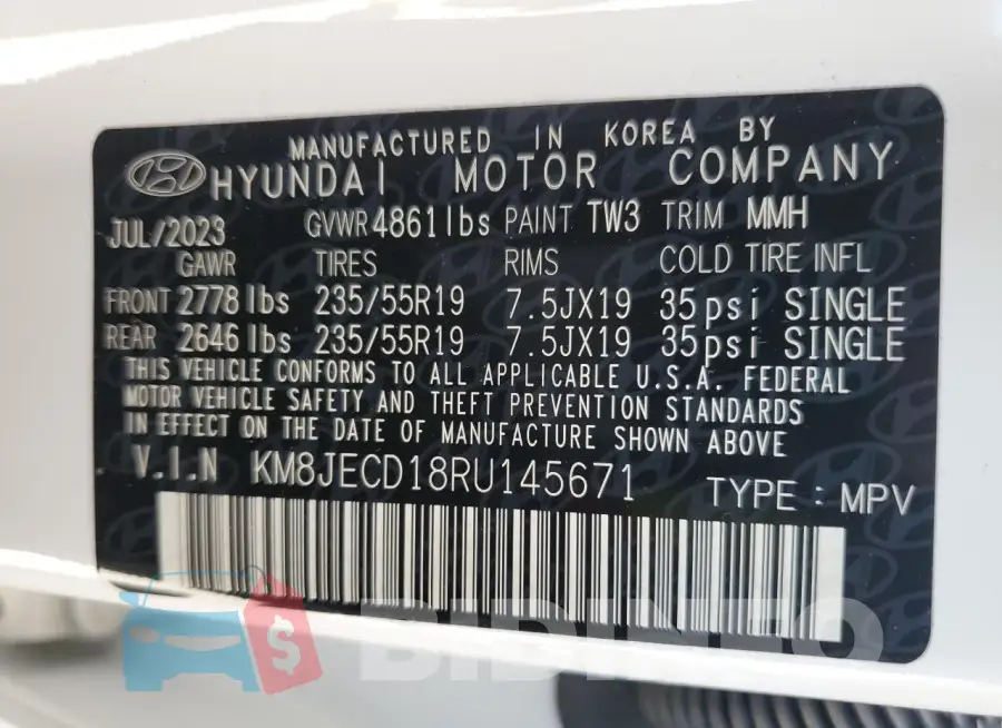 KM8JECD18RU145671 Photo# 12