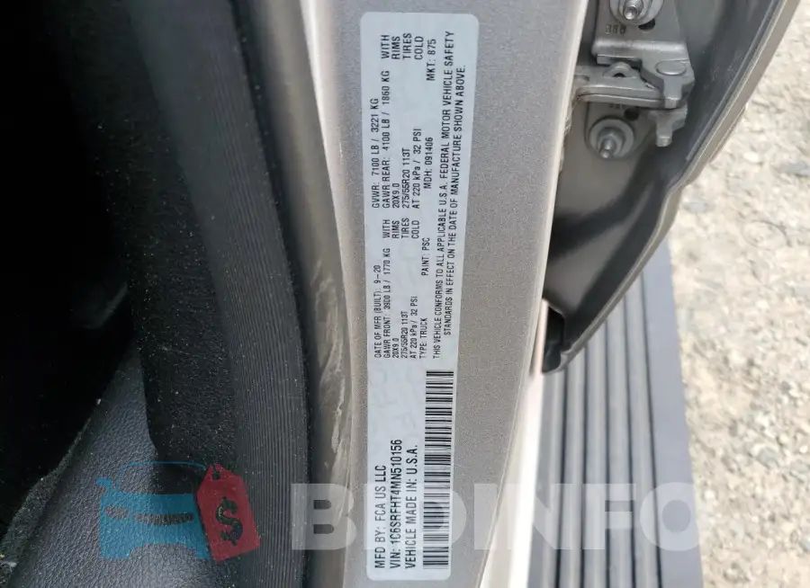 1C6SRFHT4MN510156 Photo# 12