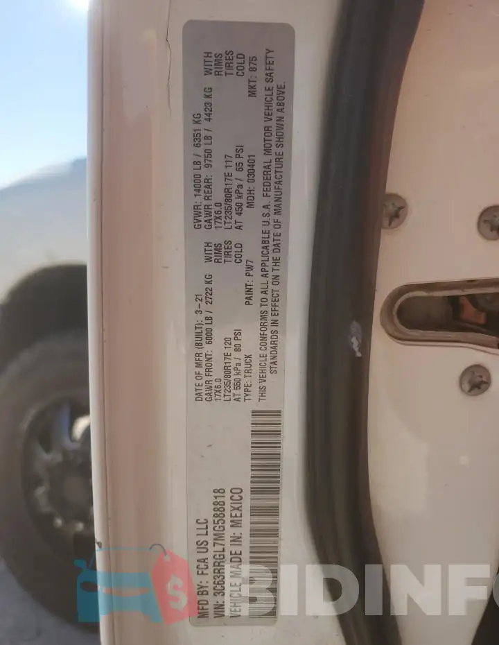 3C63RRGL7MG588818 Photo# 12