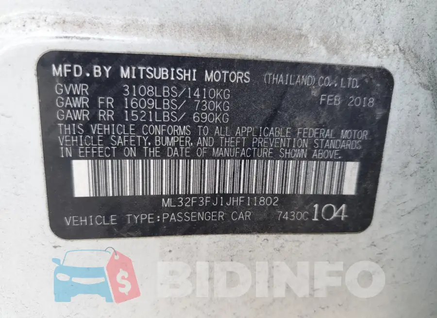 ML32F3FJ1JHF11802 Photo# 12