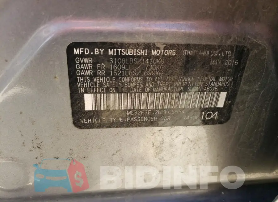 ML32F3FJ2HHF06554 Photo# 12