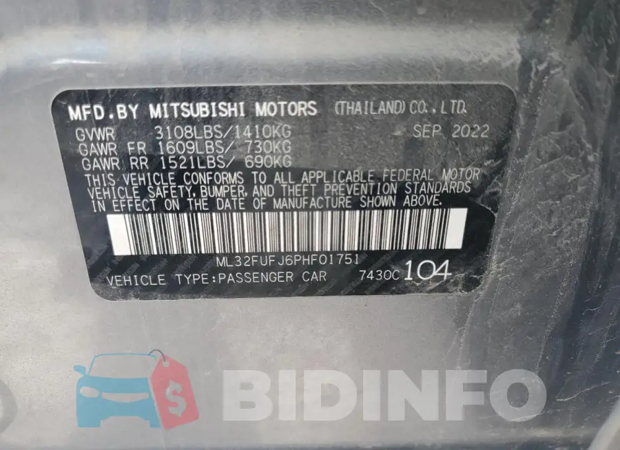 ML32FUFJ6PHF01751 Photo# 13