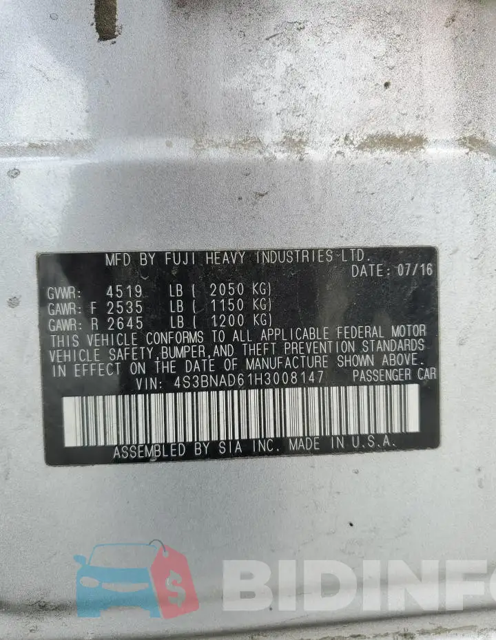 4S3BNAD61H3008147 Photo# 13