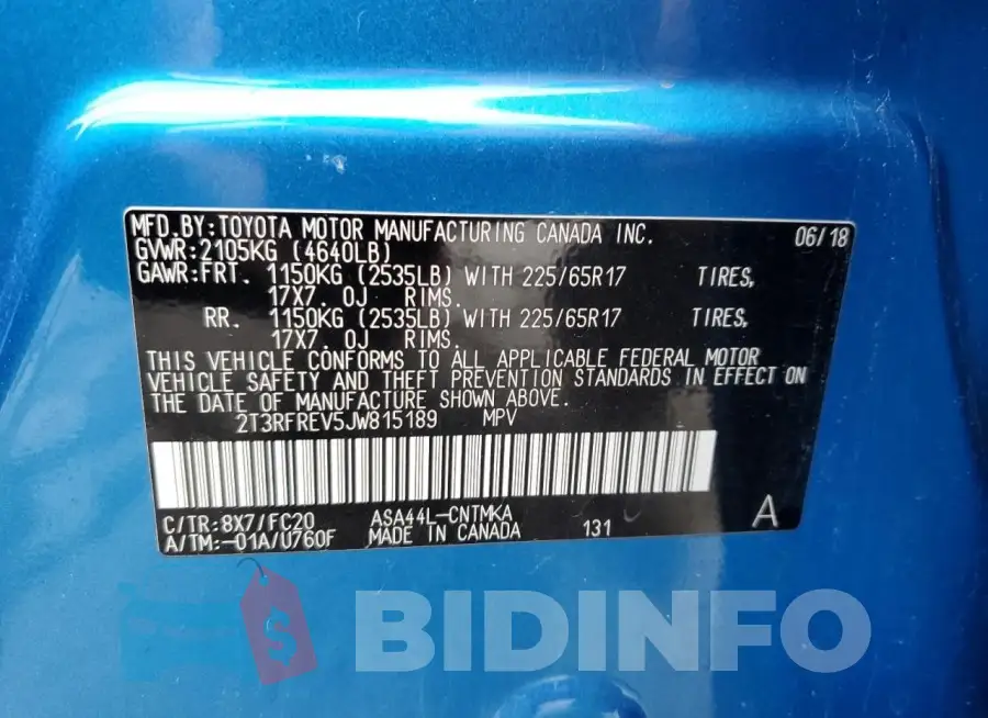2T3RFREV5JW815189 Photo# 13