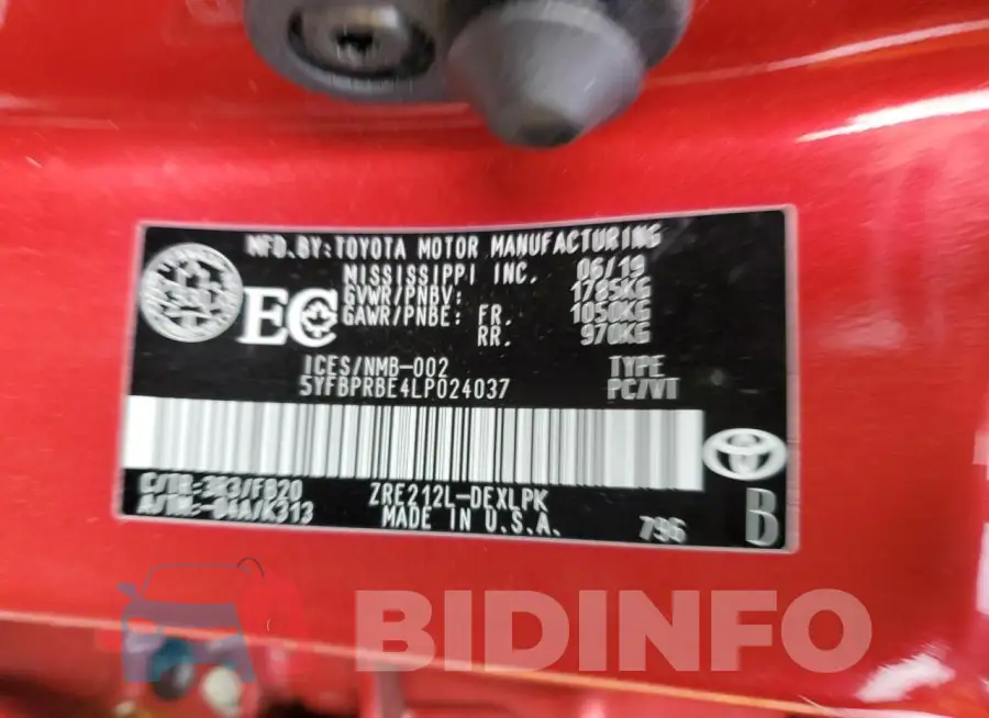 5YFBPRBE4LP024037 Photo# 12
