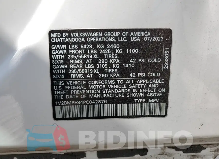 1V2BMPE84PC042876 Photo# 13