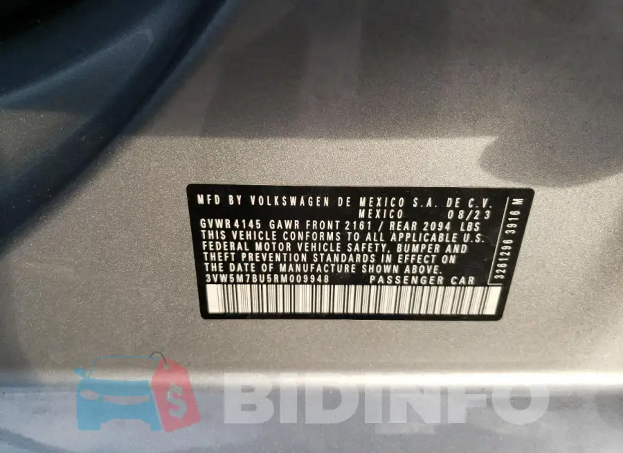 3VW5M7BU5RM009948 Photo# 12