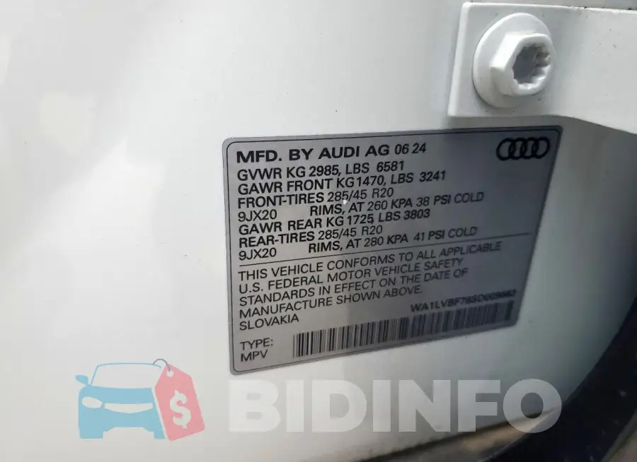 WA1LVBF78SD009663 Photo# 14