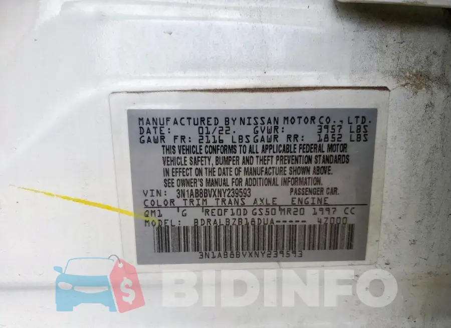 3N1AB8BVXNY239593 Photo# 13