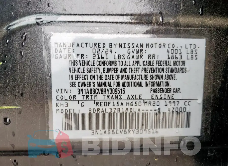 3N1AB8CV8RY309516 Photo# 13
