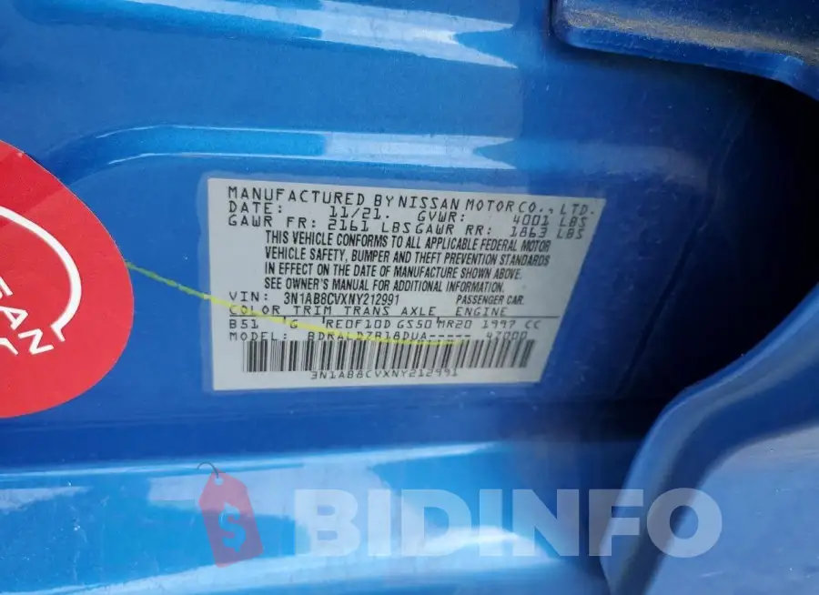 3N1AB8CVXNY212991 Photo# 12