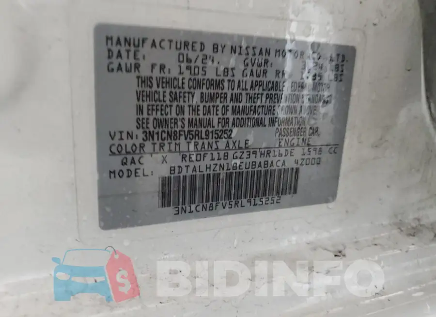 3N1CN8FV5RL915252 Photo# 12