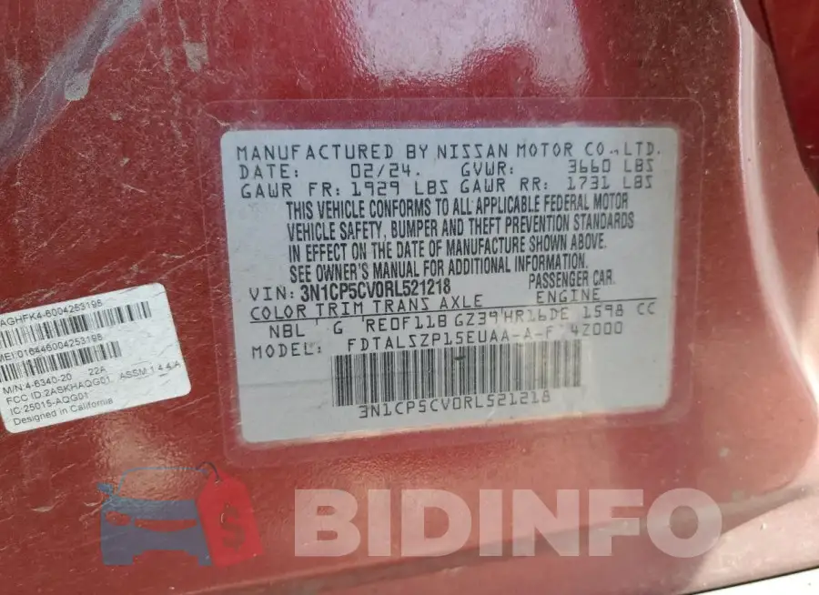 3N1CP5CV0RL521218 Photo# 13