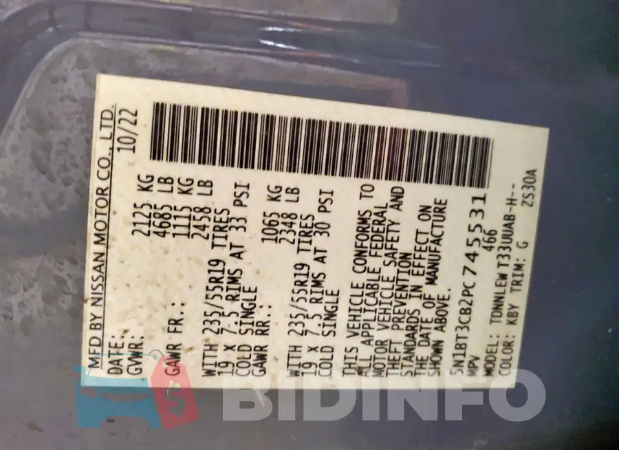 5N1BT3CB2PC745531 Photo# 13
