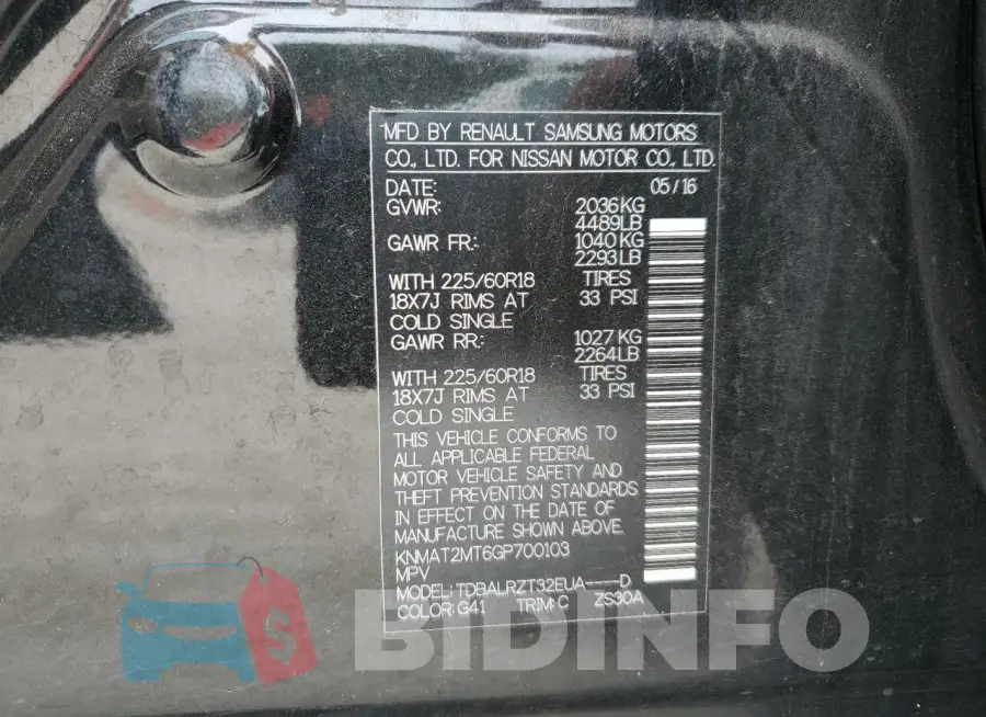 KNMAT2MT6GP700103 Photo# 14