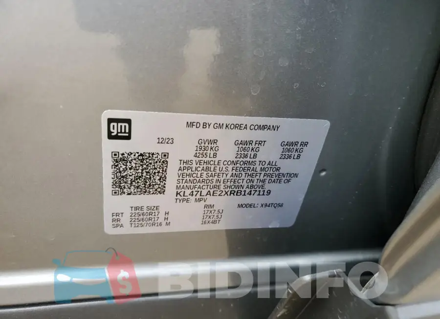 KL47LAE2XRB147119 Photo# 12