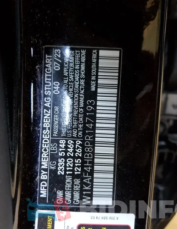 W1KAF4HB8PR147193 Photo# 12