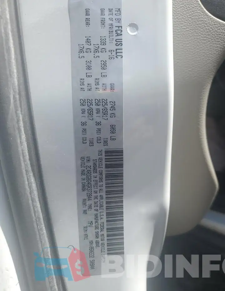 2C4RDGBG4GR372844 Photo# 13