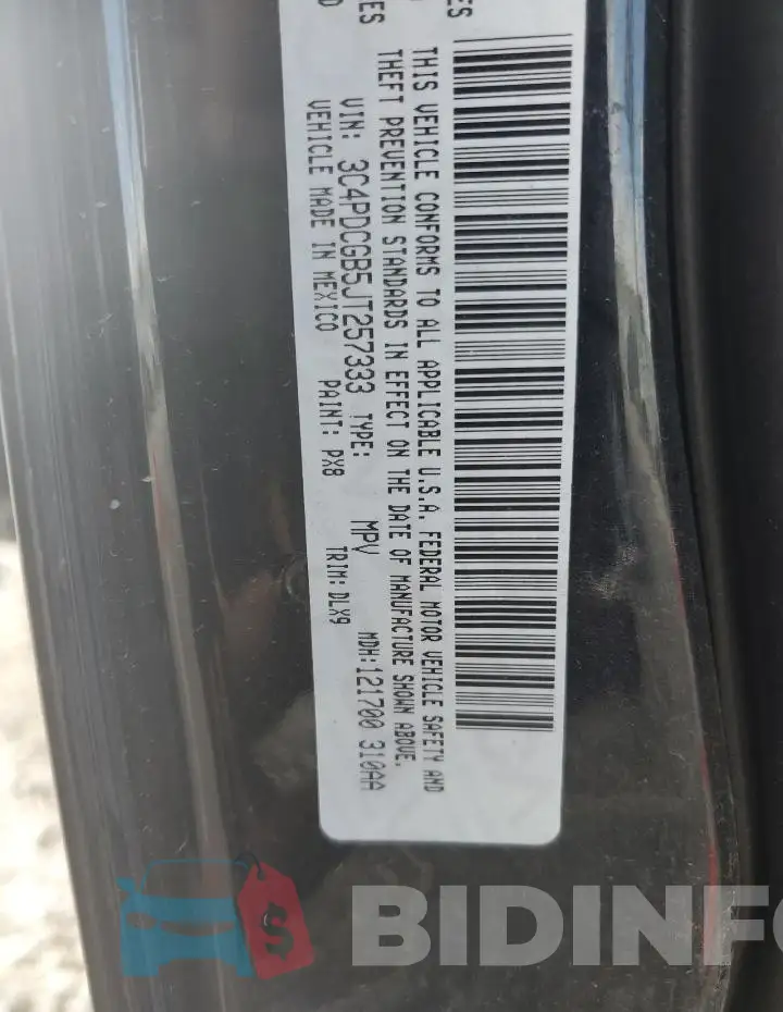 3C4PDCGB5JT257333 Photo# 13