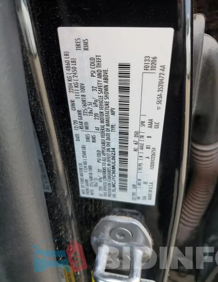 5LMCJ1C96MUL06234 Photo# 13