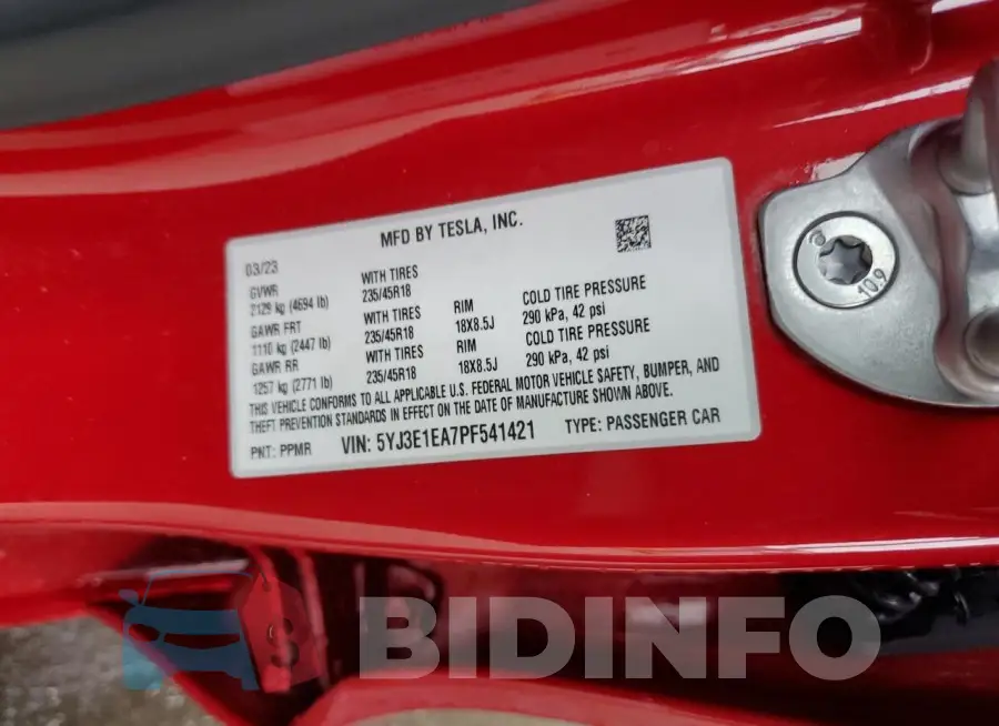 5YJ3E1EA7PF541421 Photo# 12