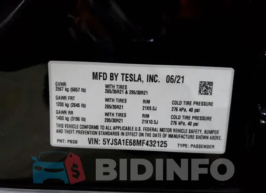 5YJSA1E68MF432125 Photo# 12