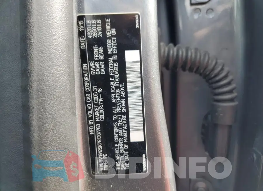 YV1612SK7G1307763 Photo# 12