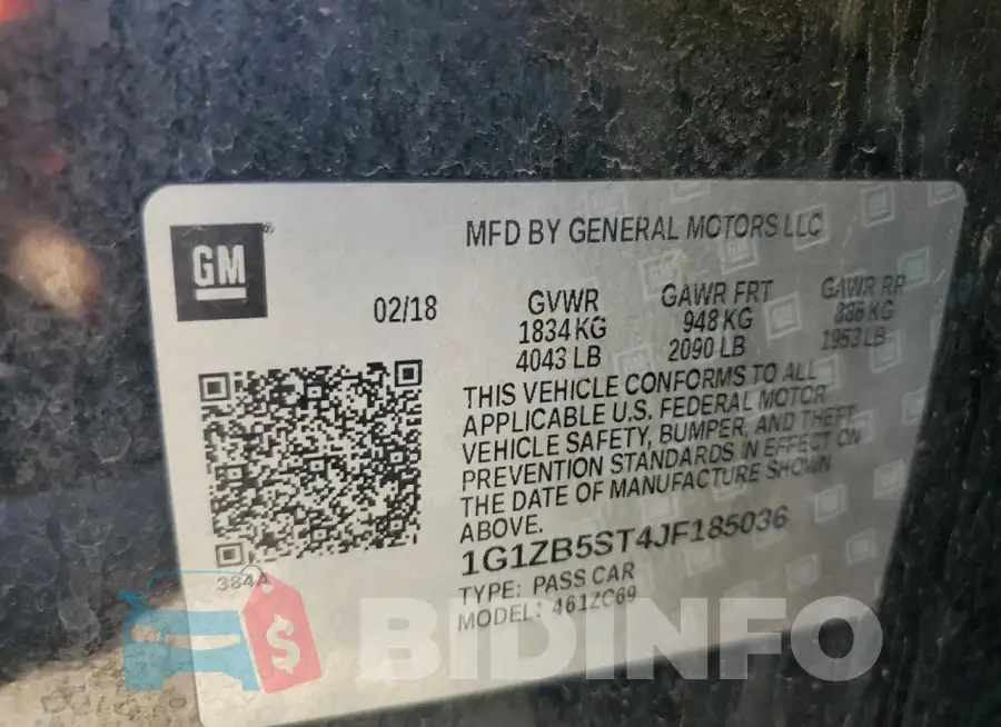 1G1ZB5ST4JF185036 Photo# 12