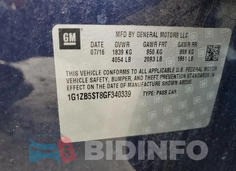 1G1ZB5ST8GF340339 Photo# 12