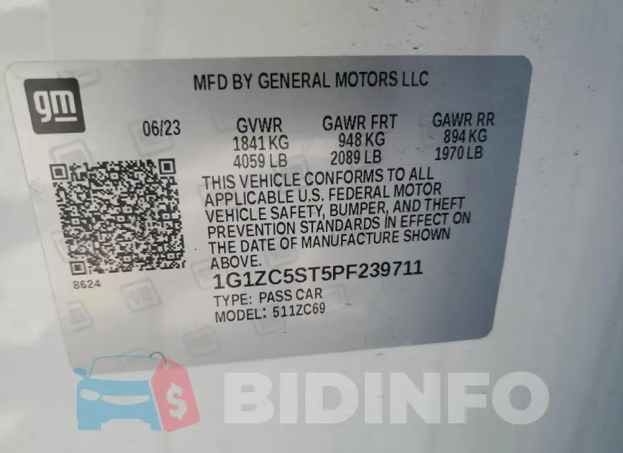 1G1ZC5ST5PF239711 Photo# 12