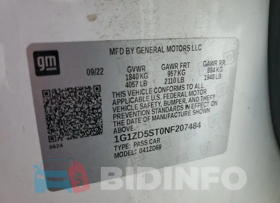 1G1ZD5ST0NF207484 Photo# 12