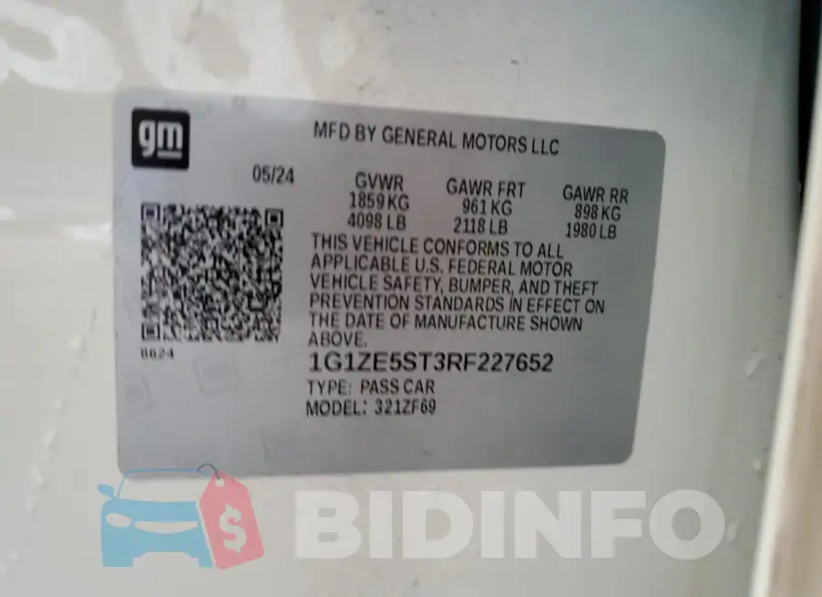 1G1ZE5ST3RF227652 Photo# 12