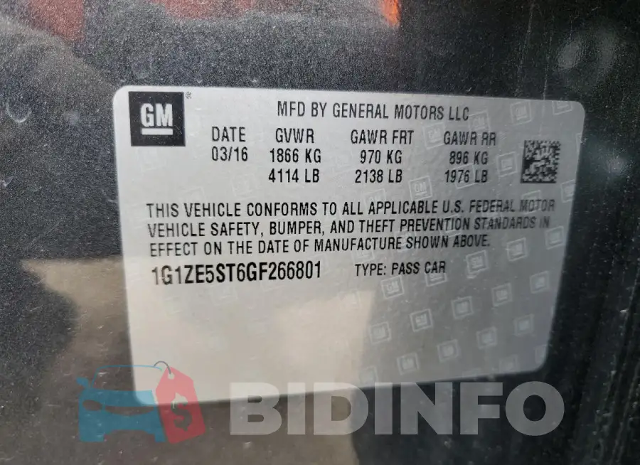 1G1ZE5ST6GF266801 Photo# 13