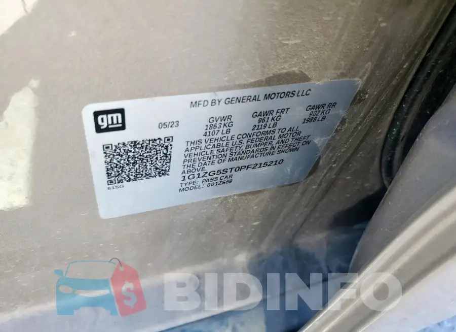 1G1ZG5ST0PF215210 Photo# 13