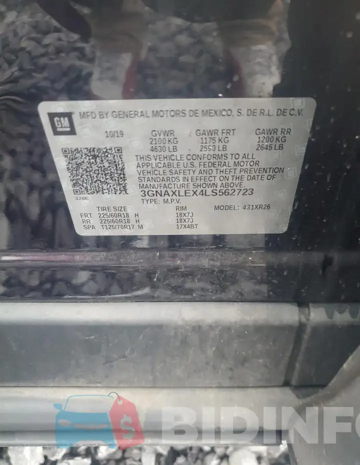 3GNAXLEX4LS562723 Photo# 12