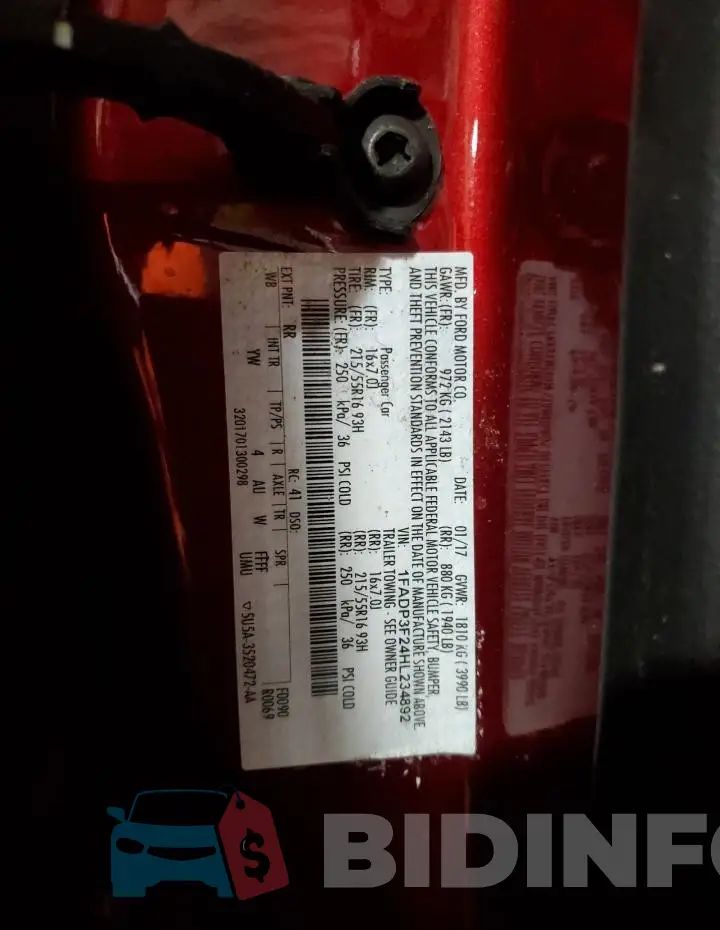 1FADP3F24HL234892 Photo# 12